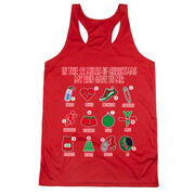 Women's Racerback Performance Tank Top - The 12 Miles of Christmas