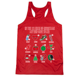 Women's Racerback Performance Tank Top - The 12 Miles of Christmas