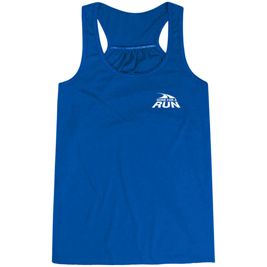 Flowy Racerback Tank Top - Gone For a Run® Logo - Mini