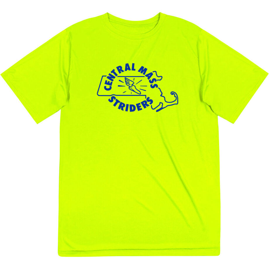 Men's Running Short Sleeve Performance Tee - Central Mass Striders