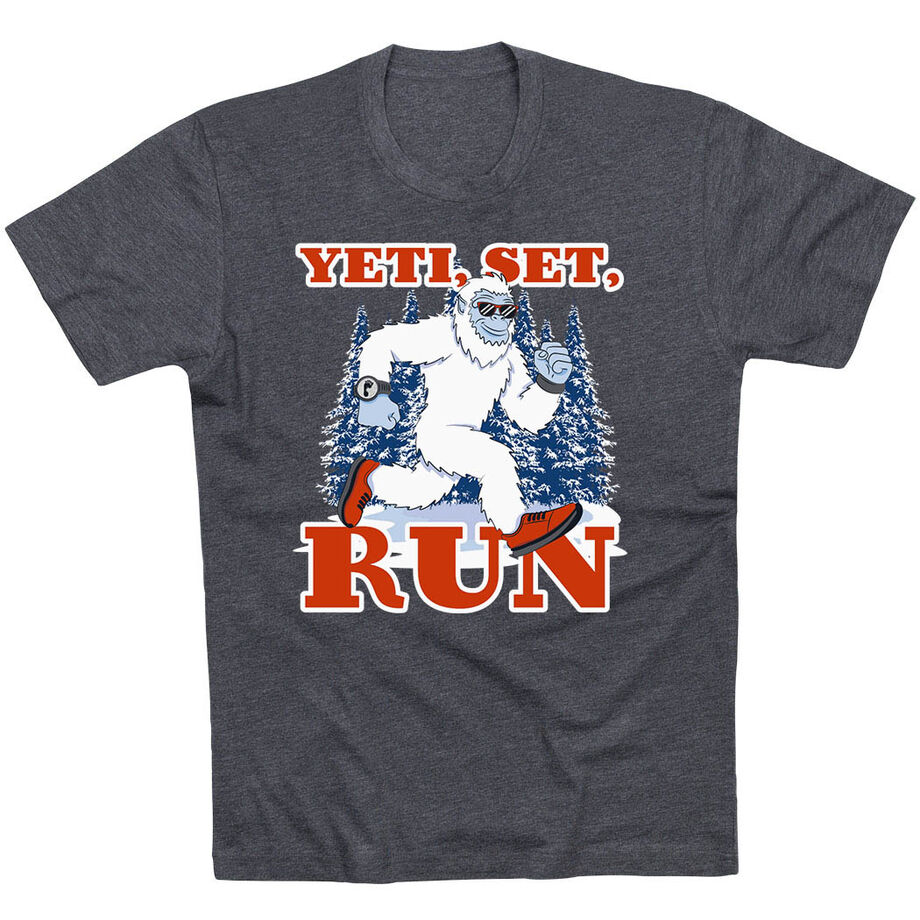 Running Short Sleeve T-Shirt - Yeti, Set, Run