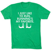 Running Short Sleeve T-Shirt - Running's My Favorite (Simple)