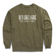 Running Raglan Crew Neck Pullover - Run Like A Girl&reg;