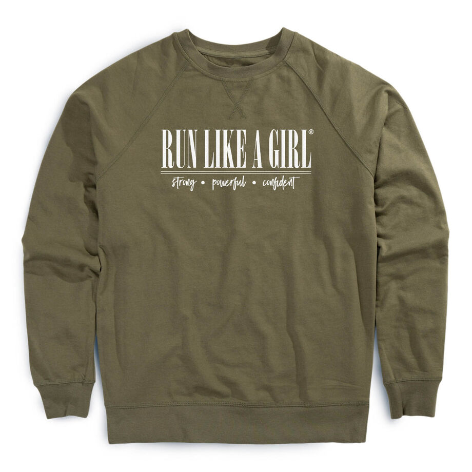 Running Raglan Crew Neck Pullover - Run Like A Girl®