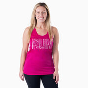 Women's Racerback Performance Tank Top - Run With Inspiration