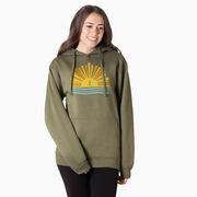 Statement Fleece Hoodie - Here Comes The Sun