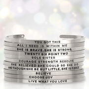 InspireME Cuff Bracelet - All I Need Is Within Me