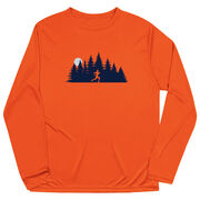Men's Running Long Sleeve Performance Tee - Moonlit Run (Male)