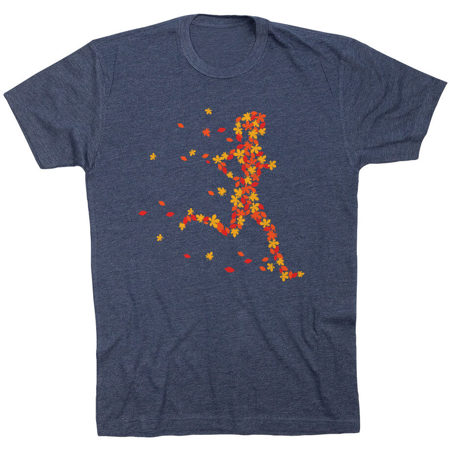 Running Short Sleeve T-Shirt - Autumn Runner Girl