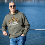 Statement Fleece Hoodie - Run Now Gobble Later Turkey Trot