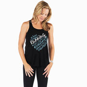 Flowy Racerback Tank Top - Live Love Run Heart