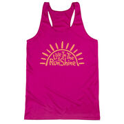 Women's Racerback Performance Tank Top - Live In The RunShine