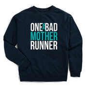 Running Raglan Crew Neck Pullover - One Bad Mother Runner (Bold)