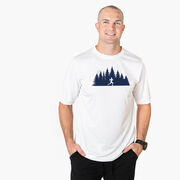 Men's Running Short Sleeve Performance Tee - Moonlit Run (Male)