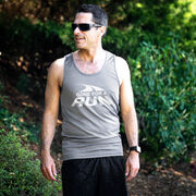 Men's Running Performance Tank Top - Gone For a Run&reg; White Logo