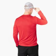 Men's Running Long Sleeve Performance Tee - Gone For a Run White Logo