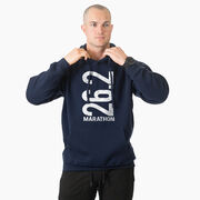 Statement Fleece Hoodie -  26.2 Marathon Vertical