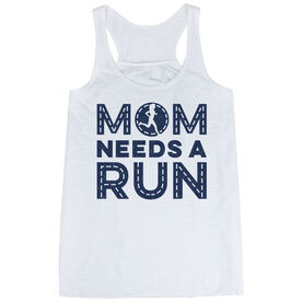 Flowy Racerback Tank Top - Mom Needs A Run