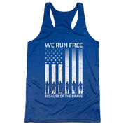 Women's Racerback Performance Tank Top - Because of the Brave