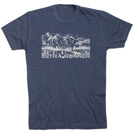 Running Short Sleeve T-Shirt - Ultra Runner Sketch