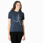 Running Short Sleeve T-Shirt - Winter Runner Girl