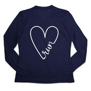 Women's Long Sleeve Tech Tee - Run With Love