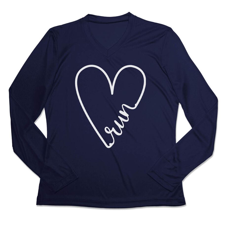Women's Long Sleeve Tech Tee - Run With Love