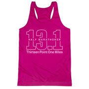 Women's Racerback Performance Tank Top - Half Marathoner 13.1 Miles