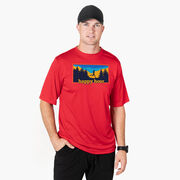 Men's Running Short Sleeve Performance Tee - Happy Hour Runner