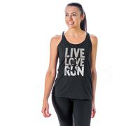 Women's Everyday Tank Top - Live Love Run Silhouette