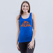 Running Women's Athletic Tank Top - Gone For a Run Logo