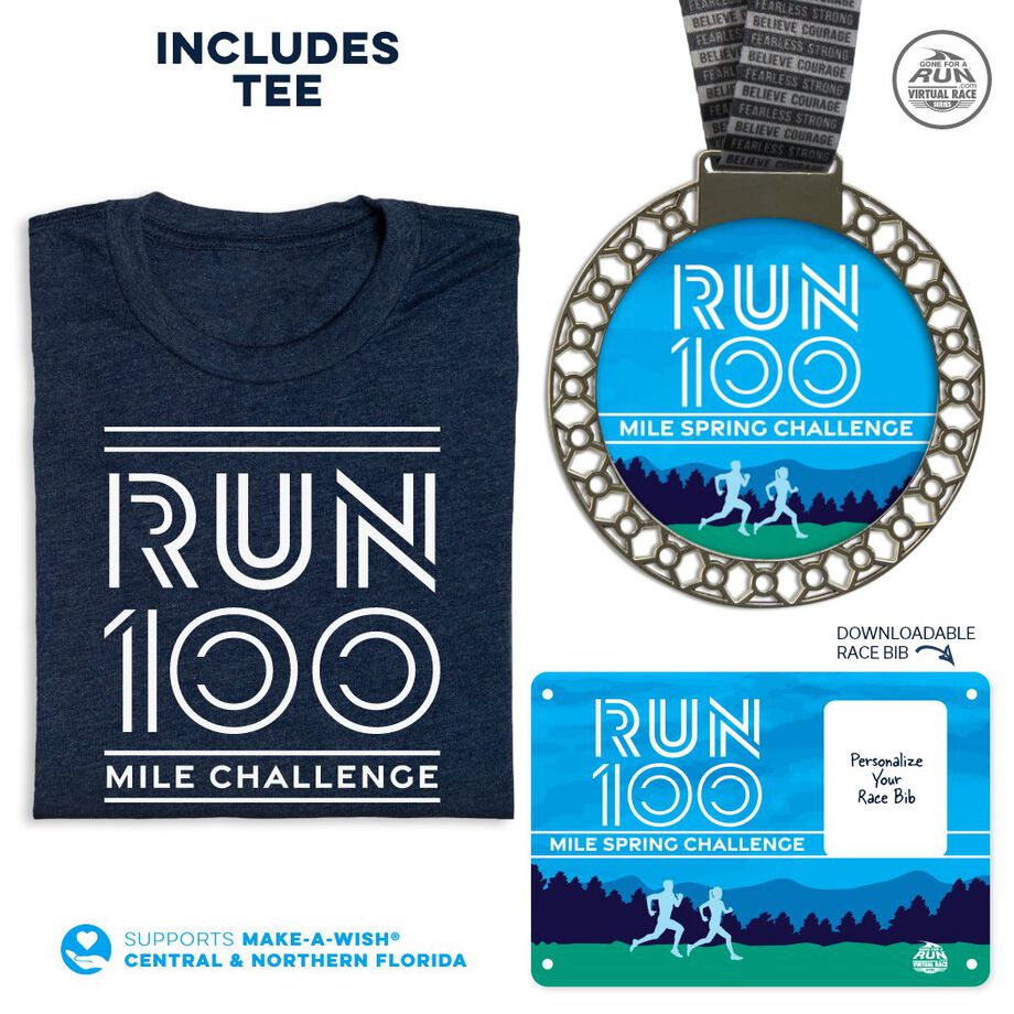 Virtual Race - 100 Mile Spring Challenge