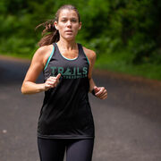 Women's Racerback Performance Tank Top - Trails Over Treadmills