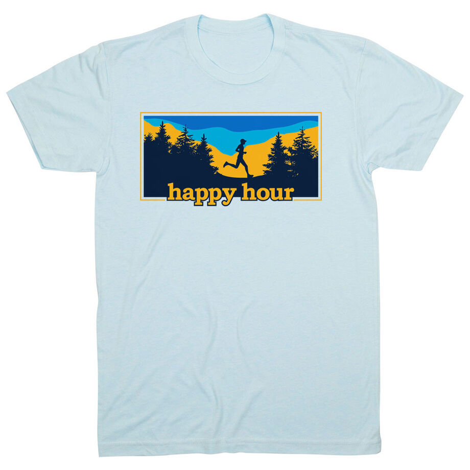 Running Short Sleeve T-Shirt - Happy Hour Runner