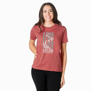 Running Short Sleeve T-Shirt - A Road Less Traveled - Marathoner