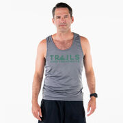 Men's Running Performance Tank Top - Trails Over Treadmills