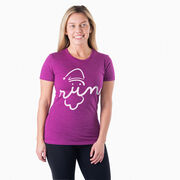 Women's Everyday Runners Tee - Santa Run Face