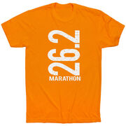 Running Short Sleeve T-Shirt - 26.2 Marathon Vertical 