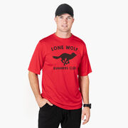 Men's Running Short Sleeve Tech Tee - Run Club Lone Wolf