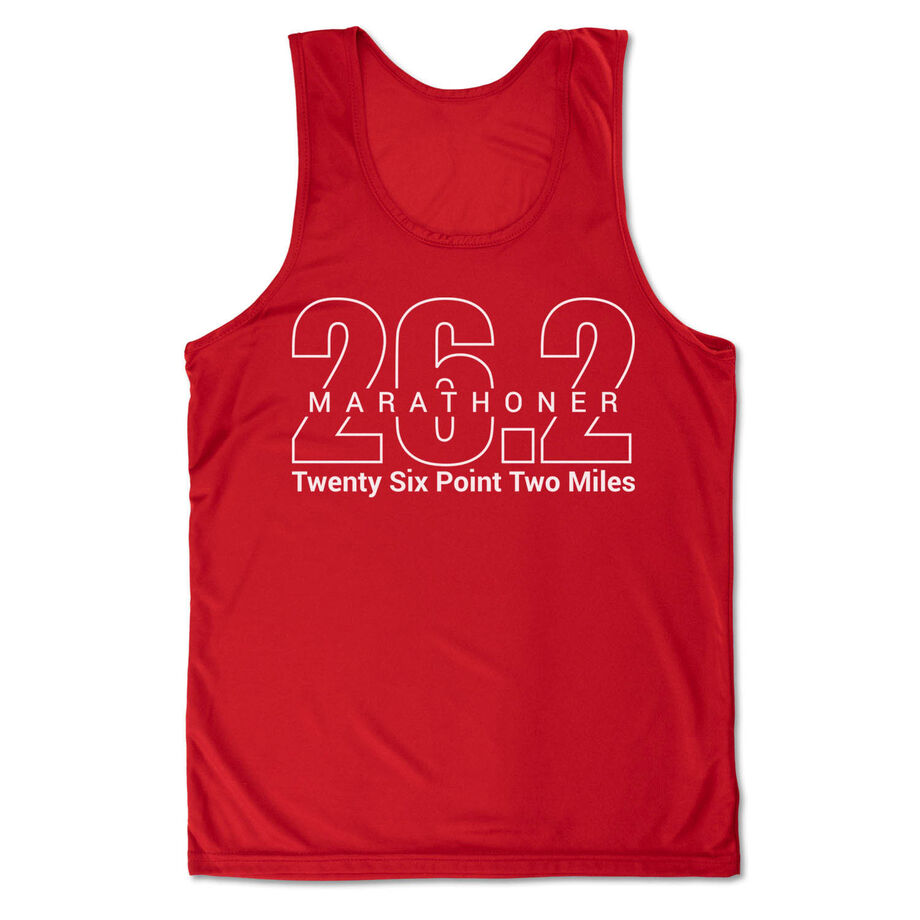 Men's Running Performance Tank Top - Marathoner 26.2 Miles