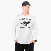 Men's Running Long Sleeve Performance Tee - Lone Wolf Runners Club