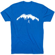 Running Short Sleeve T-Shirt - Trail Runner in the Mountains