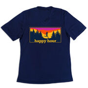 Women's Short Sleeve Tech Tee - Happy Hour