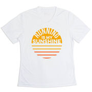 Women's Short Sleeve Tech Tee - Running is My Sunshine