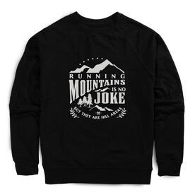 Running Raglan Crew Neck Pullover - Running Mountains