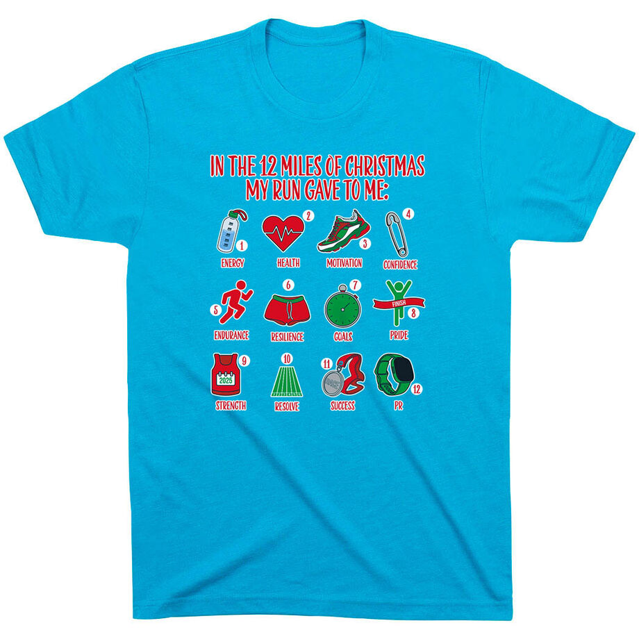 Running Short Sleeve T-Shirt - The 12 Miles of Christmas