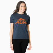 Running Short Sleeve T-Shirt - Gone For a Run&reg; Logo (Orange) 