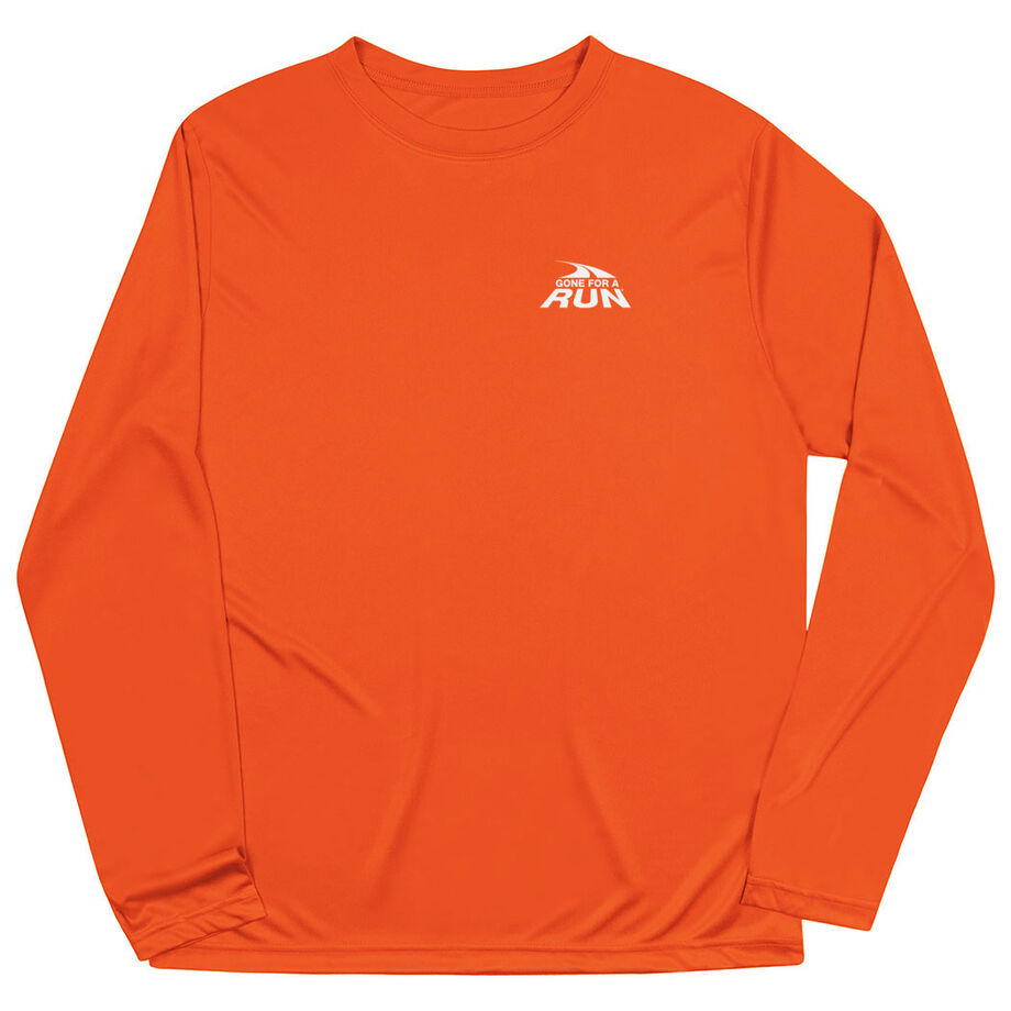 Men's Running Long Sleeve Performance Tee - Gone For a Run® Logo - Mini