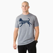 Running Short Sleeve T-Shirt - I'd Rather Be Running with My Dog