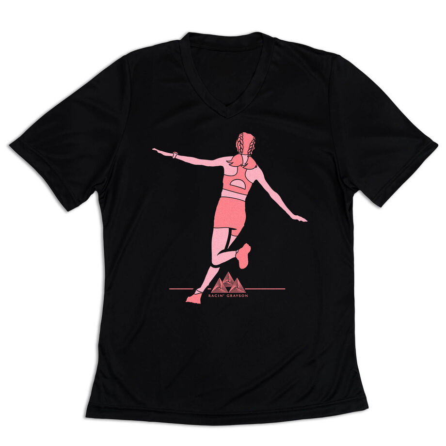 Women's Short Sleeve Tech Tee - Racin' Grayson Runner Pink
